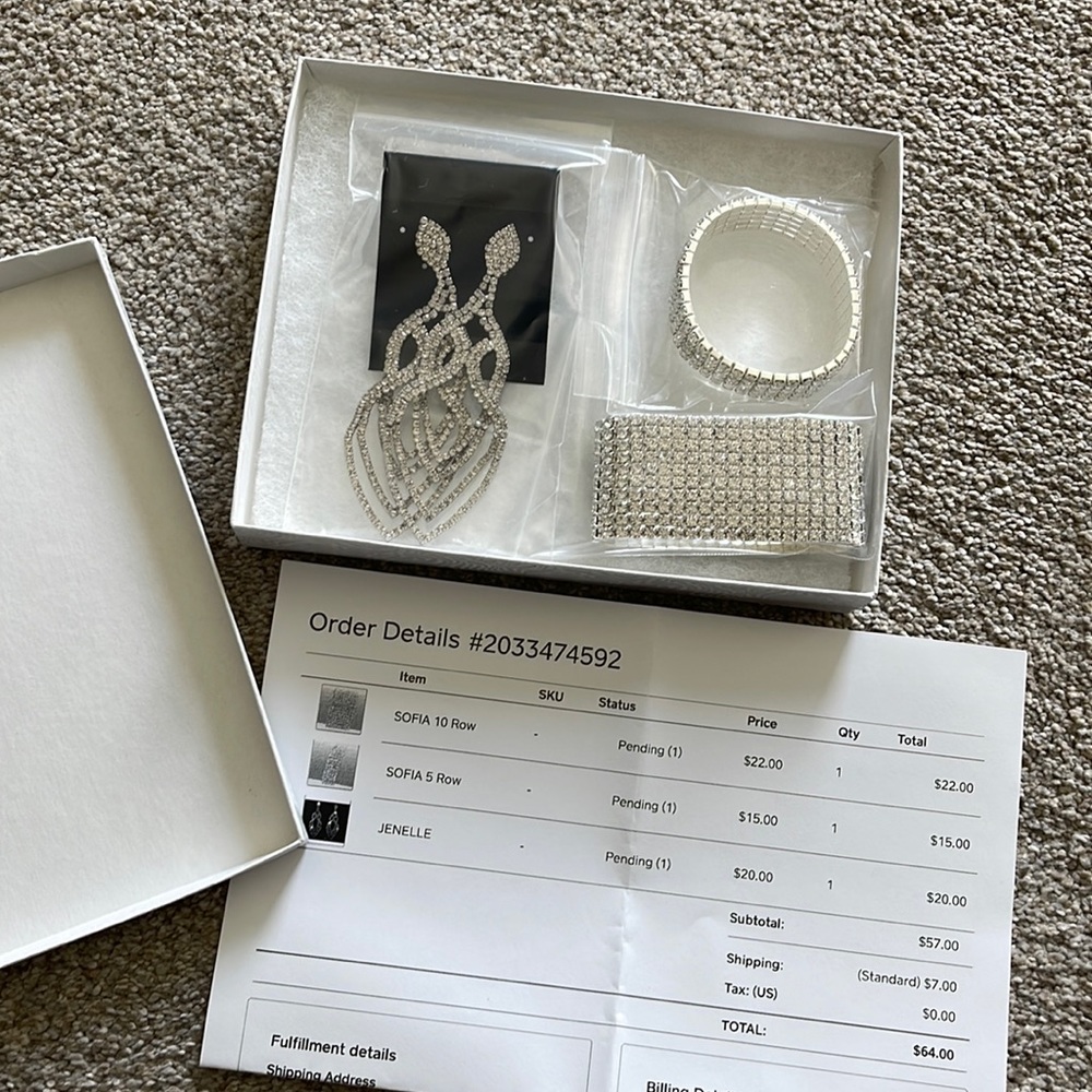 Competition jewelry - never worn!!